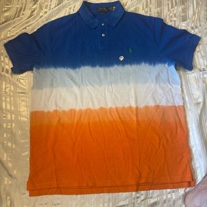 Polo by Ralph Lauren Men's Blue and Orange Shirt NWOT (sticker on shirt)